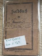Soldbuch 3 Garde Regiment        14-18, Collections, Enlèvement ou Envoi