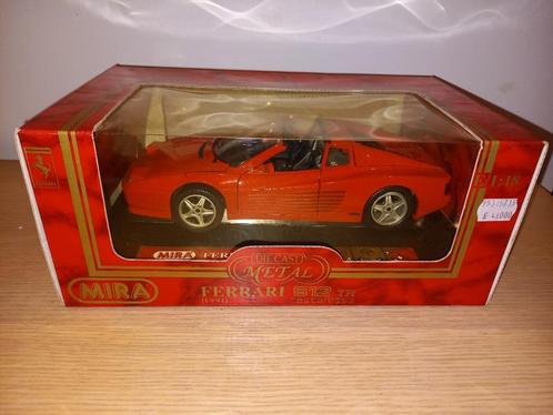 Ferrari 512TR, open bovenkant, 1/18, metaal, Mira, Hobby en Vrije tijd, Modelauto's | 1:18, Zo goed als nieuw, Auto, Overige merken