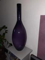 Grand vase en verre violet de Léonard,, Comme neuf, Autres couleurs, Enlèvement ou Envoi, 50 à 75 cm