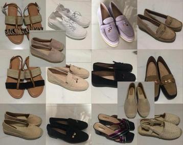 Partij nieuwe dames schoenen instappers esparadilles loafers beschikbaar voor biedingen