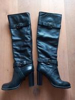 LEREN LAARZEN, Kleding | Dames, Schoenen, Hoge laarzen, Zwart, Ophalen of Verzenden, Zo goed als nieuw