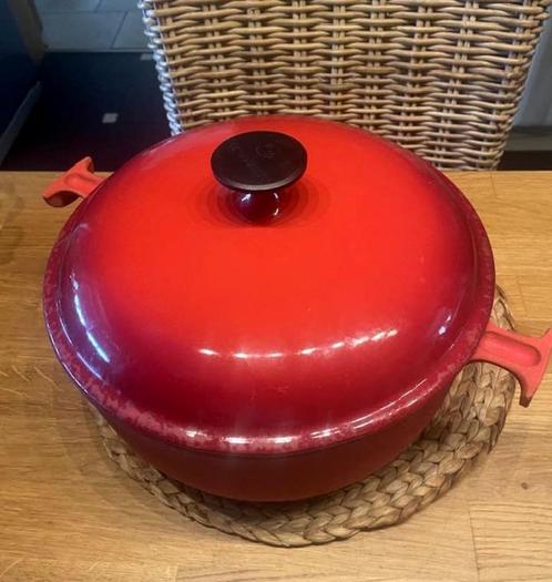 Le Creuset ovenschotel van 29 cm, Huis en Inrichting, Keuken | Potten en Pannen, Gebruikt, Kookpan of Snelkookpan, Gietijzer, Ophalen