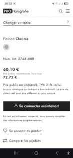 Tête de douche hansgrohe croma 100 vario, Ophalen of Verzenden, Nieuw, Chroom, Douche