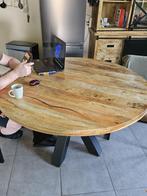 ronde tafel  diam 1.30m, Huis en Inrichting, Tafels | Eettafels, Ophalen, Gebruikt, Rond, Metaal