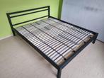 Dubbel bed frame + lattenbodem 160x200, Huis en Inrichting, Slaapkamer | Bedden, Ophalen, Tweepersoons, Zo goed als nieuw, 200 cm