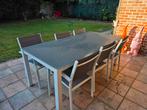 Tuinset (grote tafel en 6 stoelen), Tuin en Terras, Ophalen, Aluminium, Loungeset, Eettafel