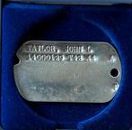 US WW2 dogtag, Ophalen of Verzenden, Landmacht, Embleem of Badge