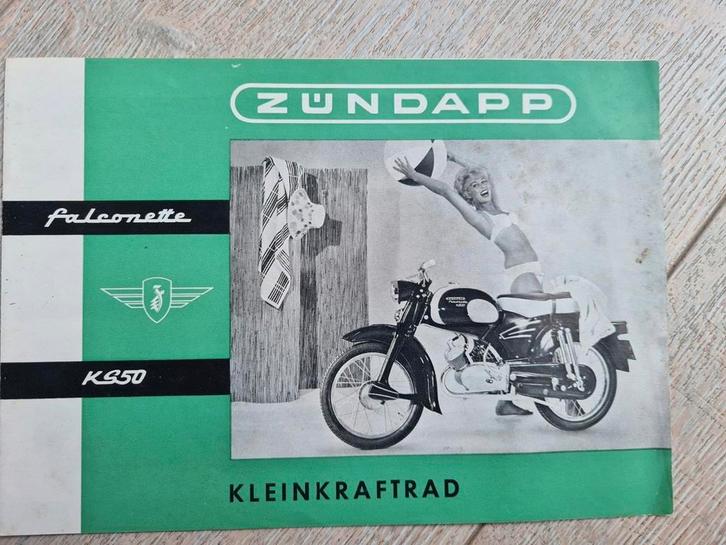 Gezocht; Zundapp folder W2551 VI 1961, Fietsen en Brommers, Handleidingen en Instructieboekjes, Zo goed als nieuw, Verzenden