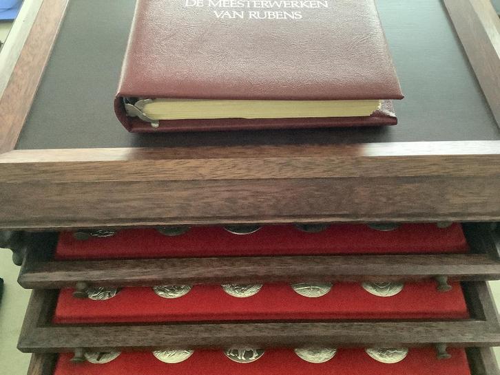 Zilveren munten collectie Rubens - Franklin Mint, Postzegels en Munten, Munten | België, Setje, Zilver, Zilver, Ophalen