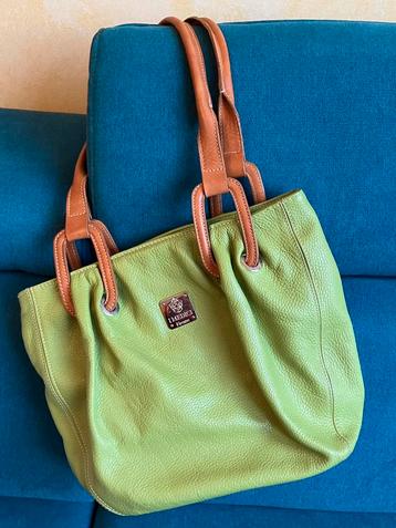 I MEDICI - LEDEN HANDTAS - Kleur : GROEN PISTACHIO beschikbaar voor biedingen