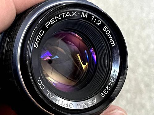 Objectif PENTAX SMC PENTAX M 50mm f2 Lens, Audio, Tv en Foto, Fotocamera's Analoog, Gebruikt, Spiegelreflex, Pentax, Ophalen of Verzenden