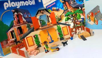 Playmobil 3072 La ferme + boîte + poster Vintage Complet