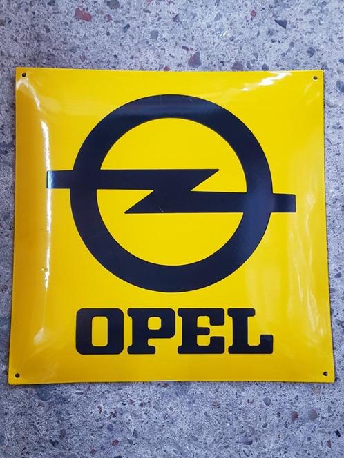 Opel emaille reclame bord mancave garage showroom borden, Verzamelen, Merken en Reclamevoorwerpen, Zo goed als nieuw, Reclamebord