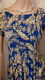 Magnifique robebleue et dorer à 9 E, Kleding | Dames, Jumpsuits, Ophalen, Nieuw, Maat 38/40 (M), Blauw