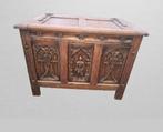 Antieken eikenhouten kist, Huis en Inrichting, Woonaccessoires | Kisten, Ophalen, Eikenhout