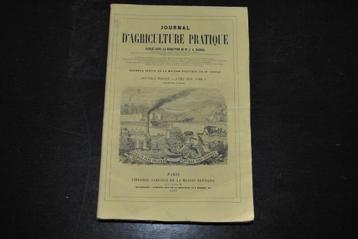 Journal d'agriculture pratique Année 1859 Tome 1 1e semestre disponible aux enchères