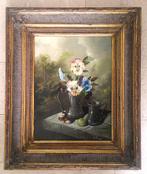 Nature morte magique aux violettes - Theo Swaga (1942-1996), Antiquités & Art, Enlèvement ou Envoi