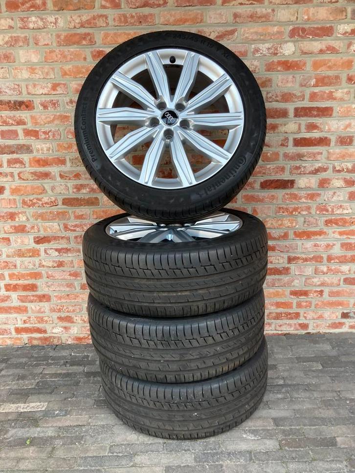 Audi A6 velgen origineel zomerbanden 245/45 19” + 5mm, Autos : Pièces & Accessoires, Pneus & Jantes, Jante(s), Pneus été, 19 pouces
