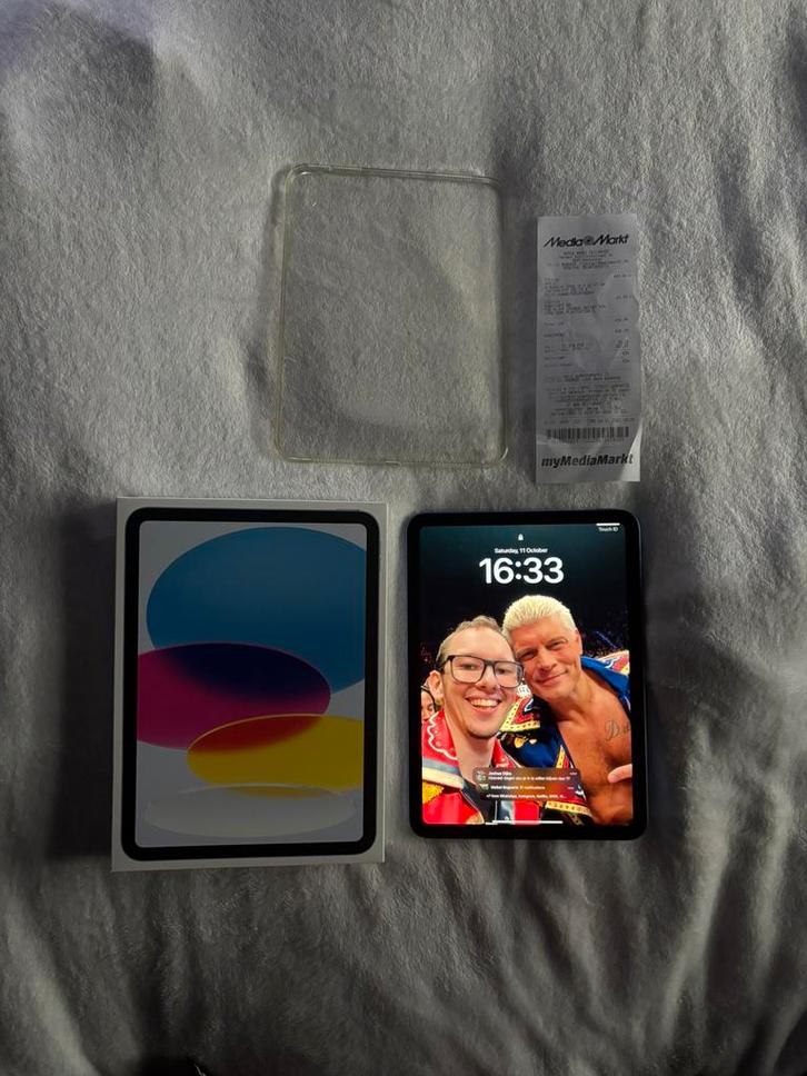 Apple iPad 10th generation, Computers en Software, Apple iPads, Zo goed als nieuw, Overige modellen, Wi-Fi, 10 inch, 64 GB, Blauw