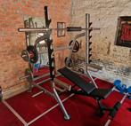 Squatrek benche Bankje Gewichten Barbell 220cm, Sports & Fitness, Équipement de fitness, Enlèvement, Utilisé, Bras, Banc d'exercice