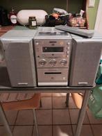 radio cd stéréo à double cassette + boîtiers et antenne, Enlèvement, Utilisé, Lecteur CD, Autres marques