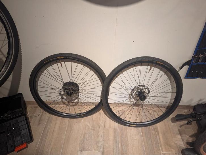 Wielset 27.5" WTB / Shimano 105 incl banden, Fietsen en Brommers, Fietsonderdelen, Zo goed als nieuw, Ophalen
