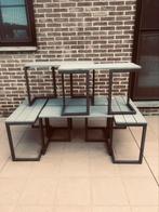 Bijzettafels, sidetables, plantentafel, picknicktafel, Ophalen, Zo goed als nieuw