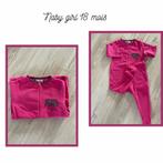 Roze onesie 18 maanden | Cie des Petits, Kinderen en Baby's, Babykleding | Maat 80, Meisje, Zo goed als nieuw, Nacht- of Onderkleding