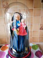 Mariabeeld met kind op arm onder stolp, Antiek en Kunst, Ophalen