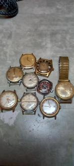 lot vintage horloges, Overige merken, Staal, Polshorloge, 1960 of later