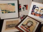 Lot drukwerk litho's , zeefdruk.., Ophalen