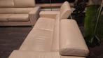 2 witte lederen 2,5 zit, Huis en Inrichting, Ophalen, Gebruikt, Driepersoons, Rechte bank
