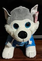 Wolf knuffel peluche plush blauw blue bleu 30cm nieuwstaat, Ophalen of Verzenden, Nieuw