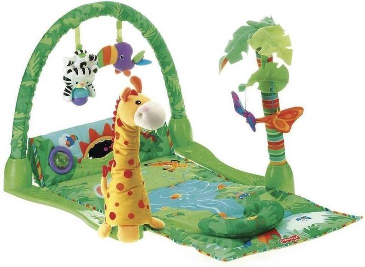 Fisher-Price Rainforest Speelkleed / Babygym, Kinderen en Baby's, Speelgoed | Fisher-Price, Gebruikt, Overige typen, Met geluid