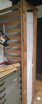 twee een-persoonsbedden van ikea, vintage, Ophalen, Gebruikt, 90 cm, Eenpersoons