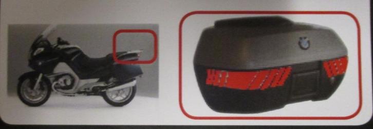 Reflectie stickers BMW R1200 RT Topkoffer Rood, Motoren, Accessoires | Stickers, Verzenden