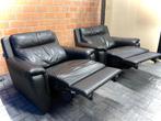 2 elektrische relax zetels in leder / als nieuw, Ophalen, Zo goed als nieuw, Leer