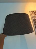 2 bruin / grijze lampenkappen, Ophalen, Bruin, Rond, Zo goed als nieuw