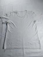 T-shirt blanc imprimé fleur sans marque, Manches courtes, Taille 38/40 (M), Enlèvement ou Envoi, Sans marque