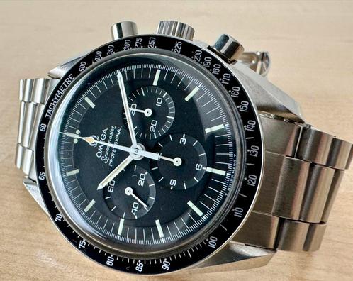 Omega Speedmaster Professional Moonwatch Step Dial, Handtassen en Accessoires, Horloges | Antiek, Omega, Ophalen