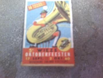 Oud luciferdoosje van de Wieze oktoberfeesten 1960. beschikbaar voor biedingen