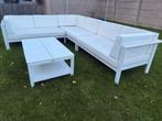Loungeset 8 personen castle line (2m56cm x 3m30cm), Tuin en Terras, Ophalen, Gebruikt, Bank, Aluminium