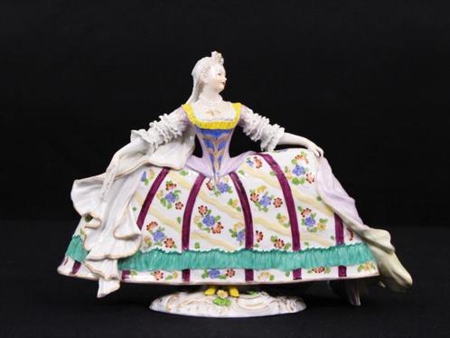 Prachtig  zeldzaam antiek porselein  figurine , Ludwigsburg, Antiek en Kunst, Curiosa en Brocante, Verzenden
