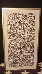 MOOI ORIGINEEL KUNSTWERK VAN DE WERELDBEROEMDE KEITH HARING, Antiek en Kunst, Ophalen