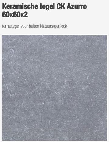 Terrastegel Azzurro, Tuin en Terras, Ophalen, Keramiek, Nieuw, 5 tot 10 m²