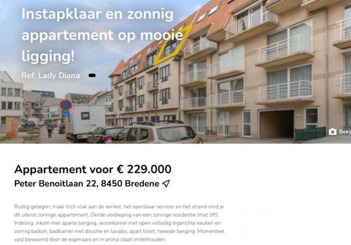 Instapklaar, zonnig appartement op mooie ligging te Bredene, Immo, Maisons à vendre, Ostende, Appartement