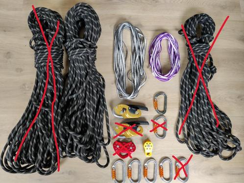 Avonturenpakket — zipline, abseilen,..., Sport en Fitness, Klimsport, Zo goed als nieuw, Klimsport-accessoire, Ophalen