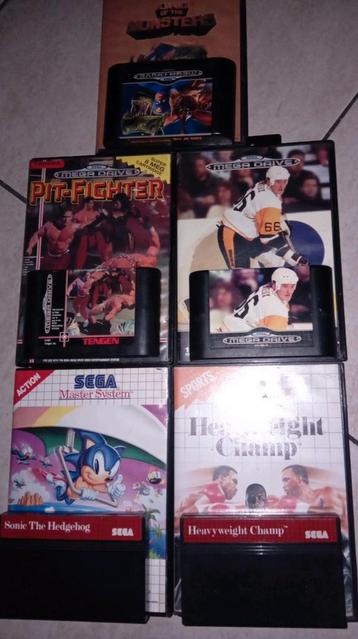 Sega Mega system Games : Sonic :The the Hedcehogs beschikbaar voor biedingen