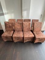 Eettafel stoelen (nog 4 beschikbaar), Huis en Inrichting, Stoelen, Ophalen, Zo goed als nieuw, Bruin, Vier