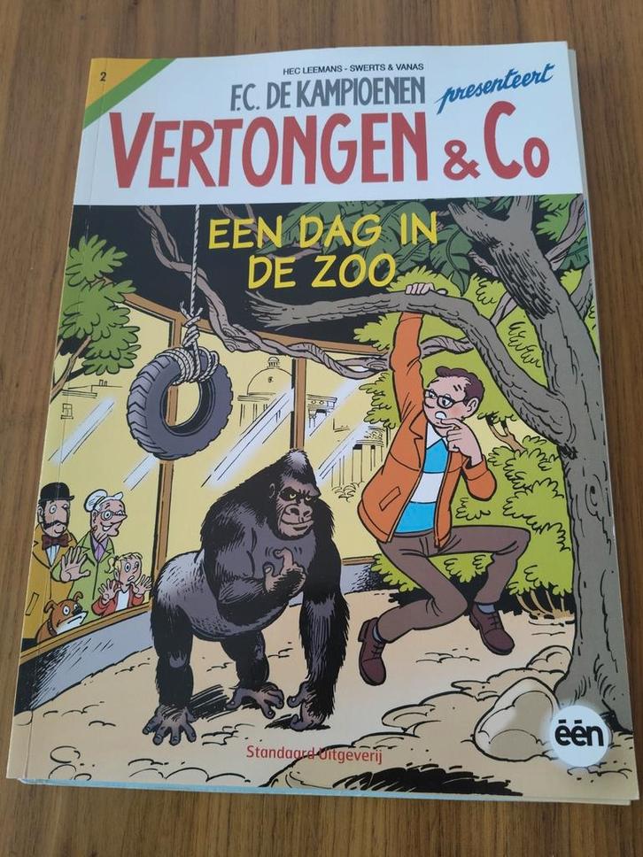 Vertongen & Co- Een dag in de zoo, Boeken, Stripverhalen, Zo goed als nieuw, Ophalen of Verzenden